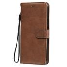 For Huawei Honor X10 Solid Color Horizontal Flip Protective Leather Case with Holder & Card Slots & Wallet & Photo Frame & Lanyard(Brown) - 2