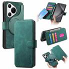 For Huawei Pura 70 CaseNeo MagSafe RFID Anti-theft Retro Leather Phone Case(Green) - 1