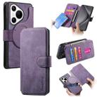 For Huawei Pura 70 CaseNeo MagSafe RFID Anti-theft Retro Leather Phone Case(Purple) - 1