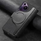 For Huawei Pura 70 Pro CaseNeo MagSafe RFID Anti-theft Retro Leather Phone Case(Black) - 3
