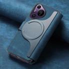 For Huawei Pura 70 Pro CaseNeo MagSafe RFID Anti-theft Retro Leather Phone Case(Blue) - 3