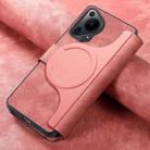 For Huawei Pura 70 Ultra CaseNeo MagSafe RFID Anti-theft Retro Leather Phone Case(Pink) - 3