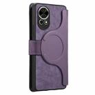For Huawei nova 12 / 13 CaseNeo MagSafe RFID Anti-theft Retro Leather Phone Case(Purple) - 3