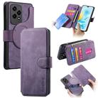 For Honor 200 Lite Global CaseNeo MagSafe RFID Anti-theft Retro Leather Phone Case(Purple) - 1