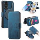 For Honor 90 CaseNeo MagSafe RFID Anti-theft Retro Leather Phone Case(Blue) - 1