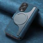 For Honor 90 CaseNeo MagSafe RFID Anti-theft Retro Leather Phone Case(Blue) - 3