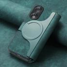 For Honor 90 CaseNeo MagSafe RFID Anti-theft Retro Leather Phone Case(Green) - 3