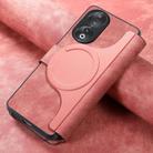 For Honor 90 CaseNeo MagSafe RFID Anti-theft Retro Leather Phone Case(Pink) - 3
