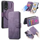 For Honor 90 CaseNeo MagSafe RFID Anti-theft Retro Leather Phone Case(Purple) - 1