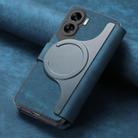 For Honor 90 Lite CaseNeo MagSafe RFID Anti-theft Retro Leather Phone Case(Blue) - 3