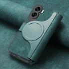 For Honor 90 Lite CaseNeo MagSafe RFID Anti-theft Retro Leather Phone Case(Green) - 3