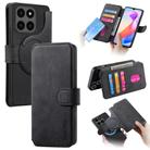 For Honor X6a CaseNeo MagSafe RFID Anti-theft Retro Leather Phone Case(Black) - 1