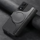 For Honor X7b CaseNeo MagSafe RFID Anti-theft Retro Leather Phone Case(Black) - 3