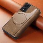 For Honor X7b CaseNeo MagSafe RFID Anti-theft Retro Leather Phone Case(Brown) - 3