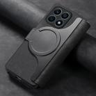 For Honor X8a CaseNeo MagSafe RFID Anti-theft Retro Leather Phone Case(Black) - 3
