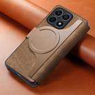 For Honor X8a CaseNeo MagSafe RFID Anti-theft Retro Leather Phone Case(Brown) - 3