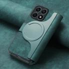 For Honor X8a CaseNeo MagSafe RFID Anti-theft Retro Leather Phone Case(Green) - 3