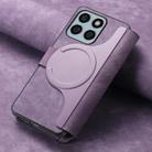 For Honor X8b CaseNeo MagSafe RFID Anti-theft Retro Leather Phone Case(Purple) - 3