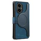 For Honor 300 CaseNeo MagSafe RFID Anti-theft Retro Leather Phone Case(Blue) - 3