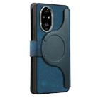 For Honor 200 Pro CaseNeo MagSafe RFID Anti-theft Retro Leather Phone Case(Blue) - 3