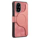 For Honor 200 Pro CaseNeo MagSafe RFID Anti-theft Retro Leather Phone Case(Pink) - 3