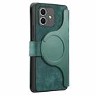 For Honor Play6C CaseNeo MagSafe RFID Anti-theft Retro Leather Phone Case(Green) - 3
