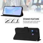 For vivo Y30 4G Global Skin Feel Solid Color Leather Phone Case with Lanyard(Black) - 3