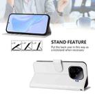 For vivo iQOO Z9 5G / Z9 Turbo 5G Skin Feel Solid Color Leather Phone Case with Lanyard(White) - 3