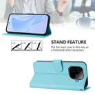For vivo iQOO Z9 5G / Z9 Turbo 5G Skin Feel Solid Color Leather Phone Case with Lanyard(Sky Blue) - 3