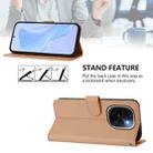 For vivo iQOO Z9s Pro 5G India Skin Feel Solid Color Leather Phone Case with Lanyard(Nude) - 3