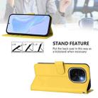 For vivo iQOO Z9s Pro 5G India Skin Feel Solid Color Leather Phone Case with Lanyard(Lemon Yellow) - 3