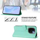 For vivo iQOO Z9s Pro 5G India Skin Feel Solid Color Leather Phone Case with Lanyard(Mint Green) - 3