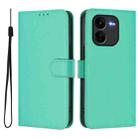 For vivo iQOO Z9X Skin Feel Solid Color Leather Phone Case with Lanyard(Green) - 2