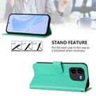 For vivo iQOO Z9X Skin Feel Solid Color Leather Phone Case with Lanyard(Green) - 3