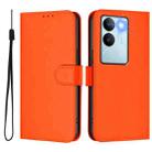 For vivo V29 5G Global / V29 Pro Skin Feel Solid Color Leather Phone Case with Lanyard(Orange) - 2