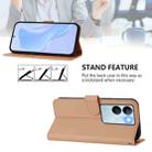 For vivo V29 5G Global / V29 Pro Skin Feel Solid Color Leather Phone Case with Lanyard(Nude) - 3