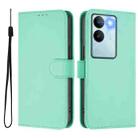 For vivo V29 5G Global / V29 Pro Skin Feel Solid Color Leather Phone Case with Lanyard(Mint Green) - 2