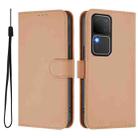 For vivo V30 5G Global / V30 Pro Global Skin Feel Solid Color Leather Phone Case with Lanyard(Nude) - 2