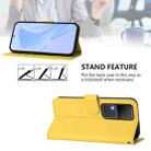 For vivo V30 5G Global / V30 Pro Global Skin Feel Solid Color Leather Phone Case with Lanyard(Lemon Yellow) - 3