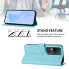 For vivo V30 5G Global / V30 Pro Global Skin Feel Solid Color Leather Phone Case with Lanyard(Sky Blue) - 3