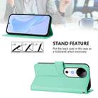 For vivo S19 Skin Feel Solid Color Leather Phone Case with Lanyard(Mint Green) - 3