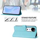 For vivo S19 Skin Feel Solid Color Leather Phone Case with Lanyard(Sky Blue) - 3