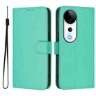 For vivo S19 Pro Skin Feel Solid Color Leather Phone Case with Lanyard(Green) - 2