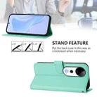 For vivo S19 Pro Skin Feel Solid Color Leather Phone Case with Lanyard(Mint Green) - 3