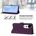 For vivo S19 Pro Skin Feel Solid Color Leather Phone Case with Lanyard(Violet) - 3