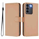 For vivo V27 5G / V27  Pro 5G Global Skin Feel Solid Color Leather Phone Case with Lanyard(Nude) - 2