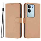 For vivo V29E 5G Global / Y200 5G Global Skin Feel Solid Color Leather Phone Case with Lanyard(Nude) - 2