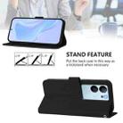 For vivo V29E 5G Global / Y200 5G Global Skin Feel Solid Color Leather Phone Case with Lanyard(Black) - 3