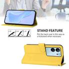 For vivo V29E 5G Global / Y200 5G Global Skin Feel Solid Color Leather Phone Case with Lanyard(Lemon Yellow) - 3