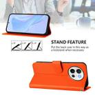 For vivo V40 Lite 5G / V30E 5G Global Skin Feel Solid Color Leather Phone Case with Lanyard(Orange) - 3